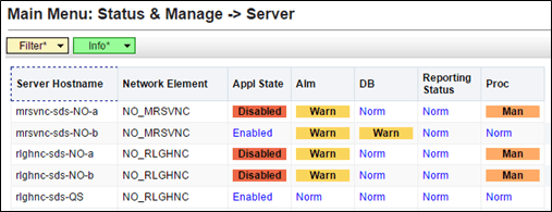 Server Hostnames