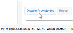 Disable Provisioning