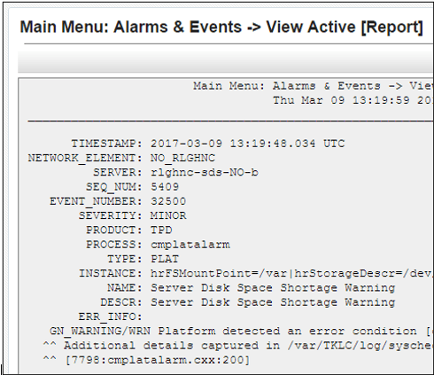 View Active Report