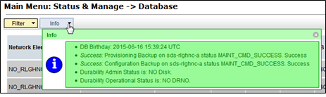 Provisioning Backup