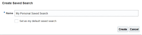 ユーザーの「保存済検索の作成」UIのスクリーンショット