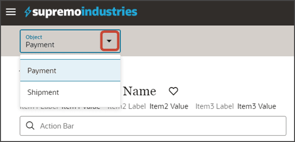 このスクリーンショットは、オブジェクトを切り替える方法を示しています。
