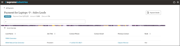 このスクリーンショットは、サブビューがどのように見えるかを示しています。