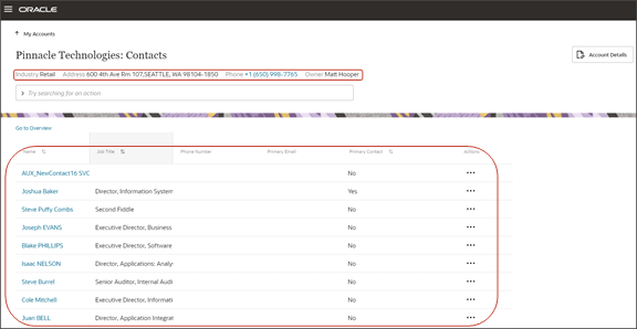 これは、「すべての担当者の表示」ページのスクリーンショットです。