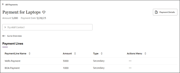 このスクリーンショットは、サブビューがどのように見えるかを示しています。