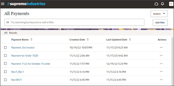 これは、テスト・リスト・ページのスクリーンショットです。