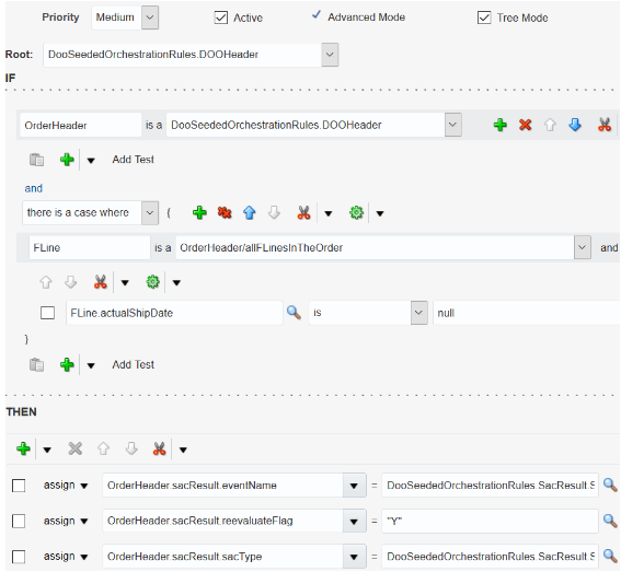 すべてのオーダー明細で実績出荷日がNULLでない場合、リリースするルール
