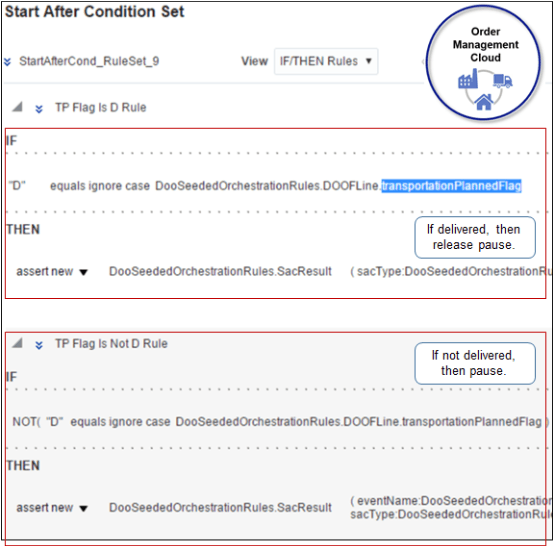 ルールをクリックしてから、2つの一時停止ルールを作成します。