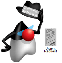 Shipping Managerの帽子を付けます(あなたはShipping Managerです)。