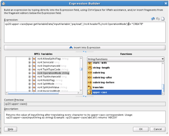 このステップで実行する作業の画面印刷。