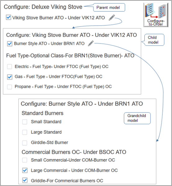 モデルにオプションを追加します。