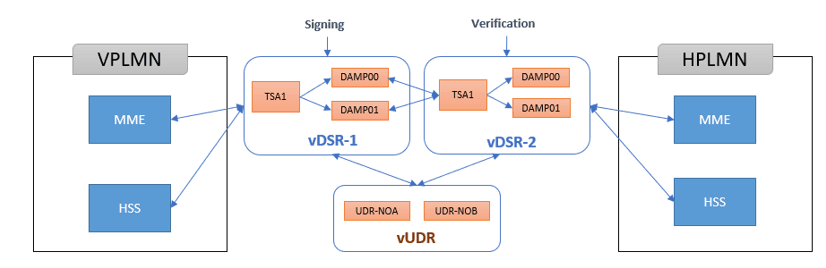 DSA Testing Topology with DESS Feature