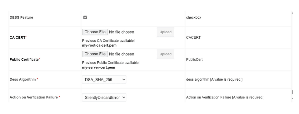 Peer Node Configuration