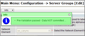 Pre-validation passed