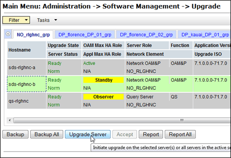 Upgrade Server