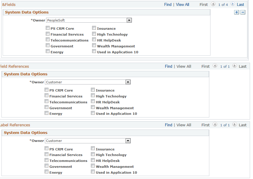 System Data page (3 of 3)