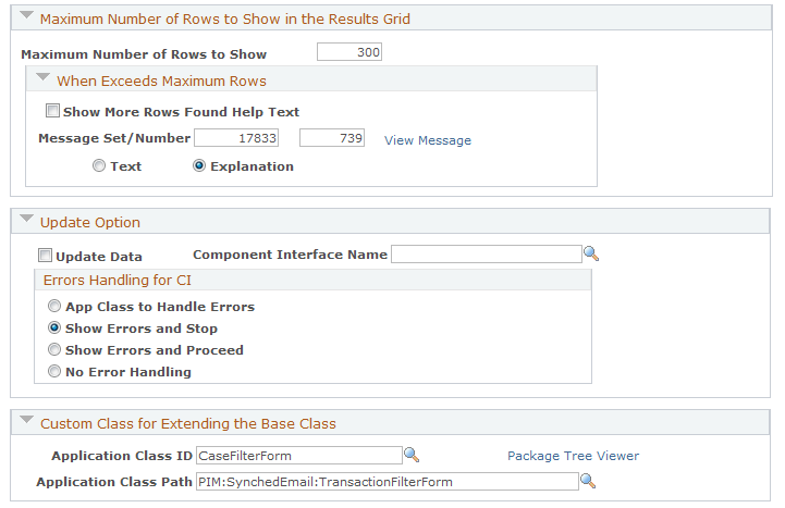 Advanced Options page (3 of 5)