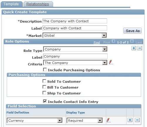 Template page (1 of 2)