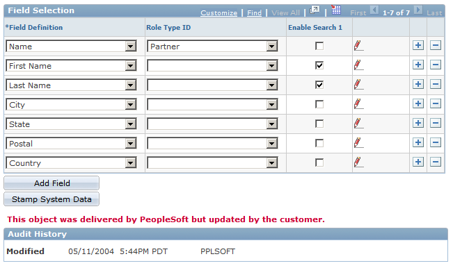 Criteria page (2 of 2)