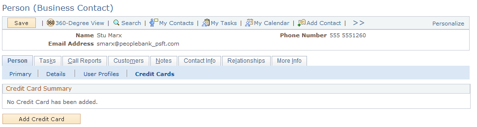 Person (<Role>) - Person: Credit Cards page