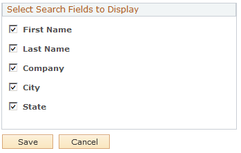 Personalize Filter Settings page (2 of 2)