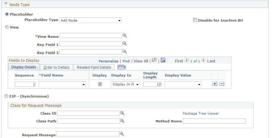 Define Node page (2 of 3)