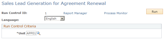 Sales Lead Generation for Agreement Renewal page