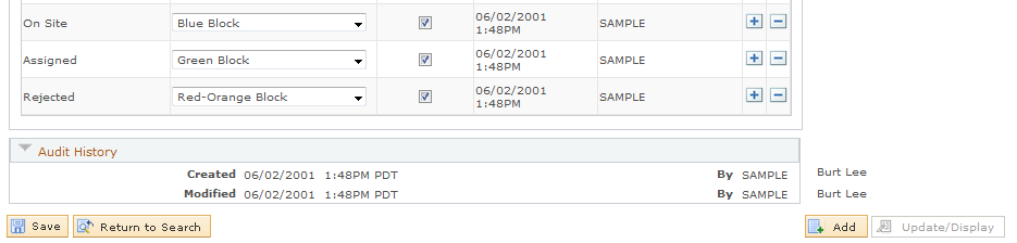 Dispatch Board Setup page (2 of 2)