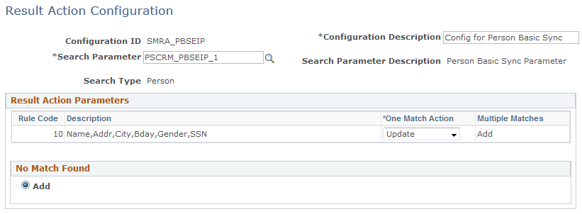 SMRA_PBSEIP configuration