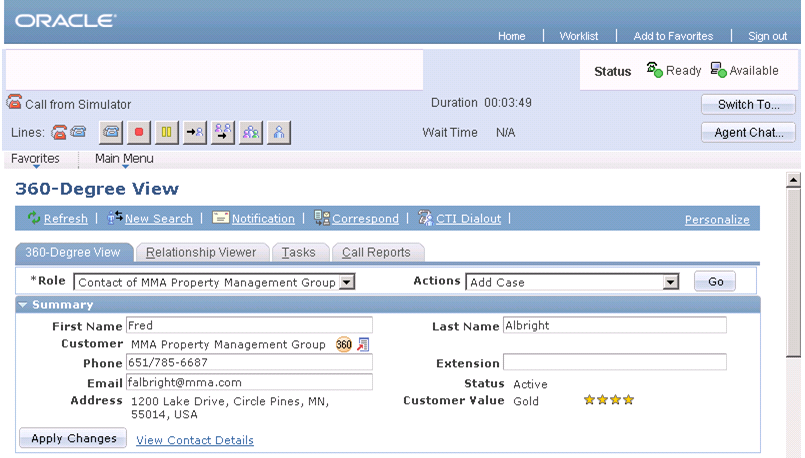 Display of the call-related transaction after accepting a call