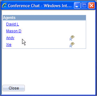 Conference Chat window