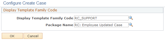 Configure Create Case page