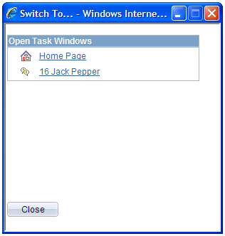 Task navigation window