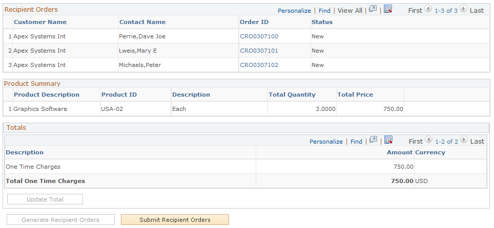 Bulk Order - Entry Form page (4 of 4)