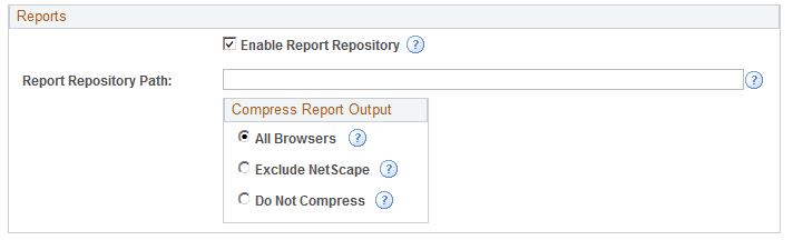 Web Profile Configuration page (2 of 2)