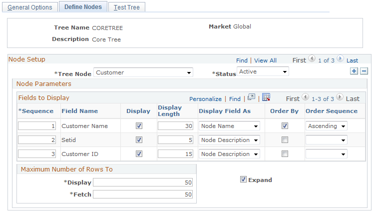 Define Nodes page