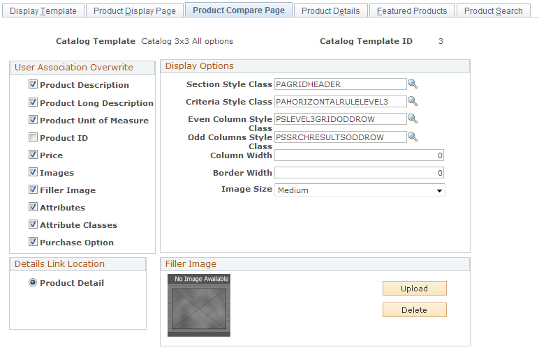 Product Compare Page page