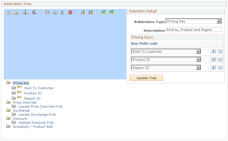 Example of Arbitration Plan page using a filter