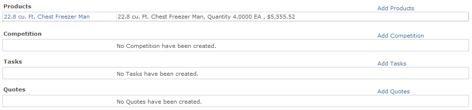 Opportunity - Summary page (2 of 2)