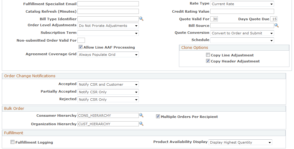 Order Capture Definition - Internal page (2 of 3)