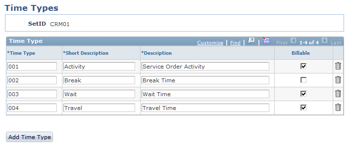 Time Types page