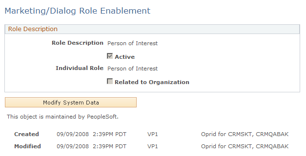 Marketing/Dialog Role Enablement page