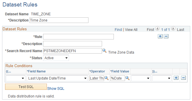 Dataset Rules page