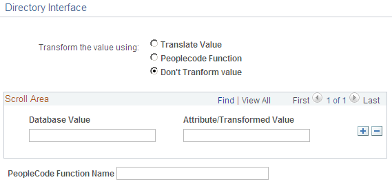 DN Attribute Function - Directory Interface page