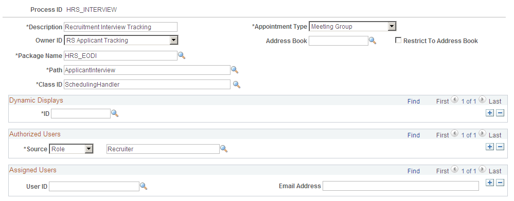 Appointment Registration page