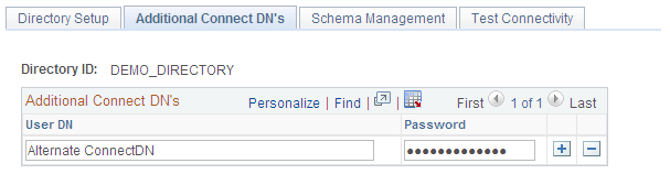 Additional Connect DN's page