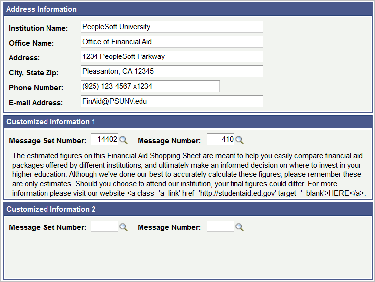 Institution Information page (2 of 2)
