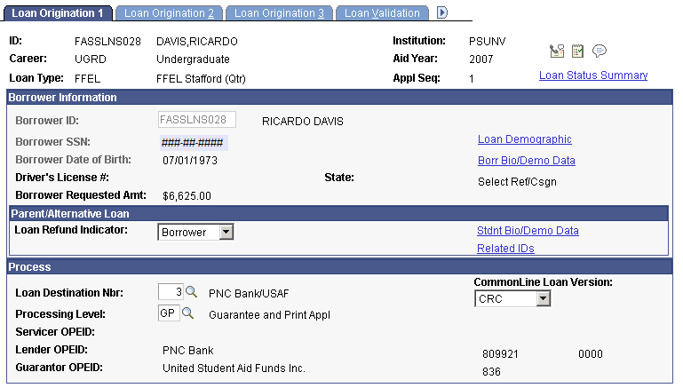 Loan Origination 1 page