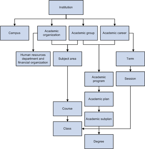 Viewing academic structure from an institutional perspective