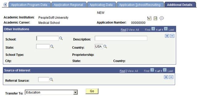 Additional Details page